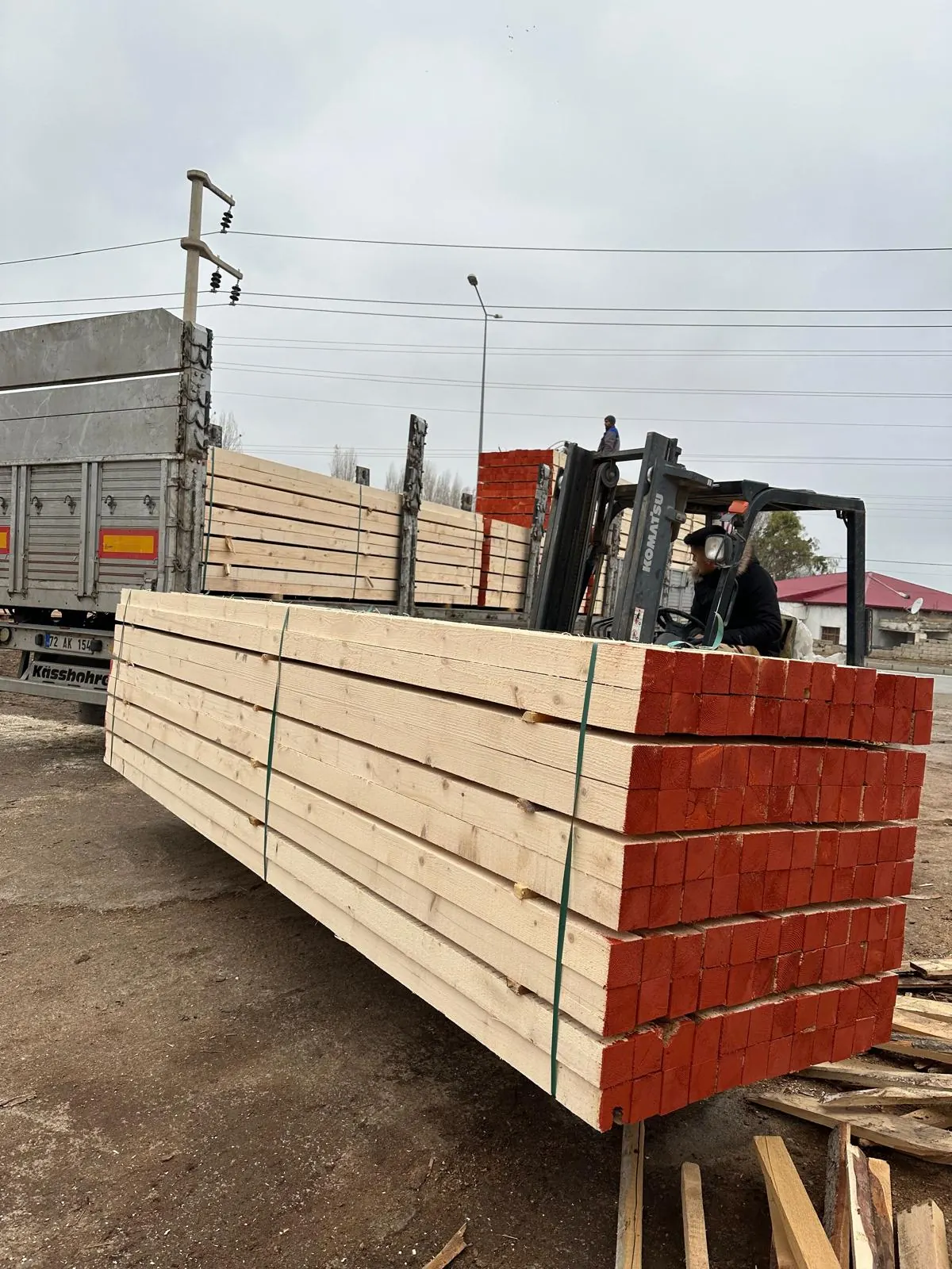 Forklift ile yükleme